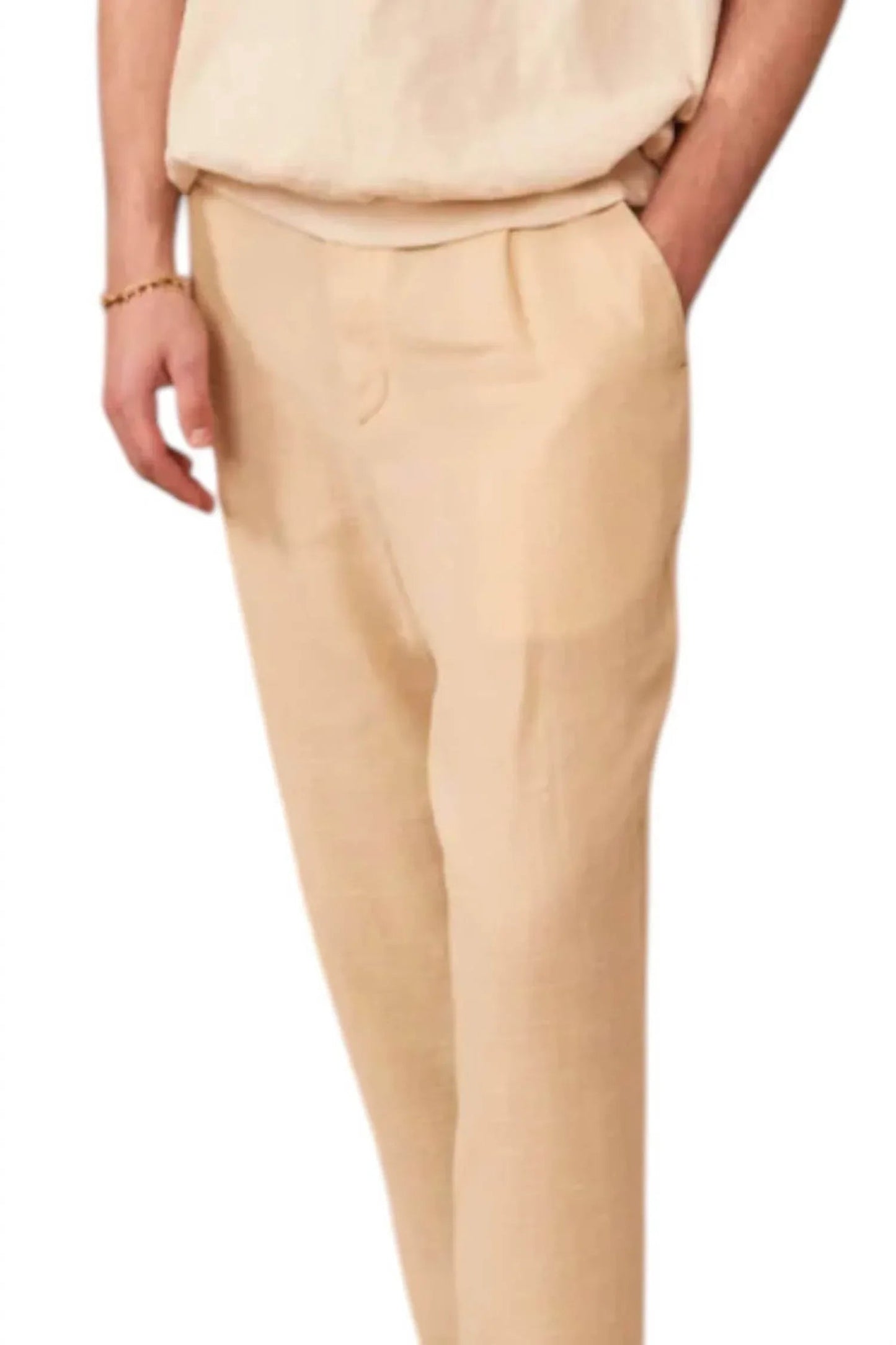 Single Pleat Tapered Trouser