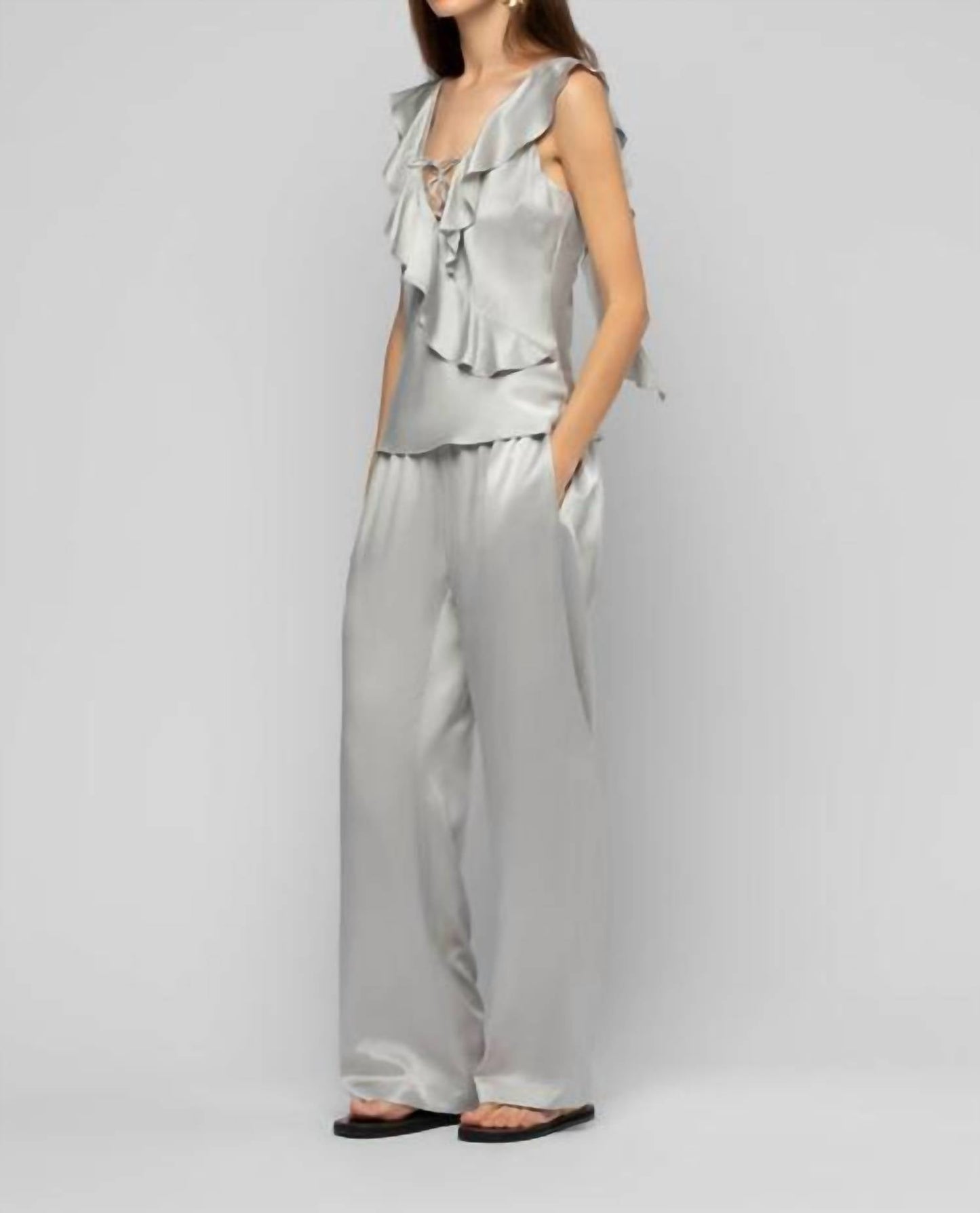 Barabelle Silk Wide Leg Pants