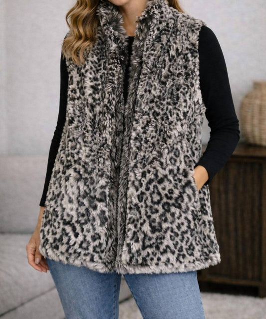 faux fur vest