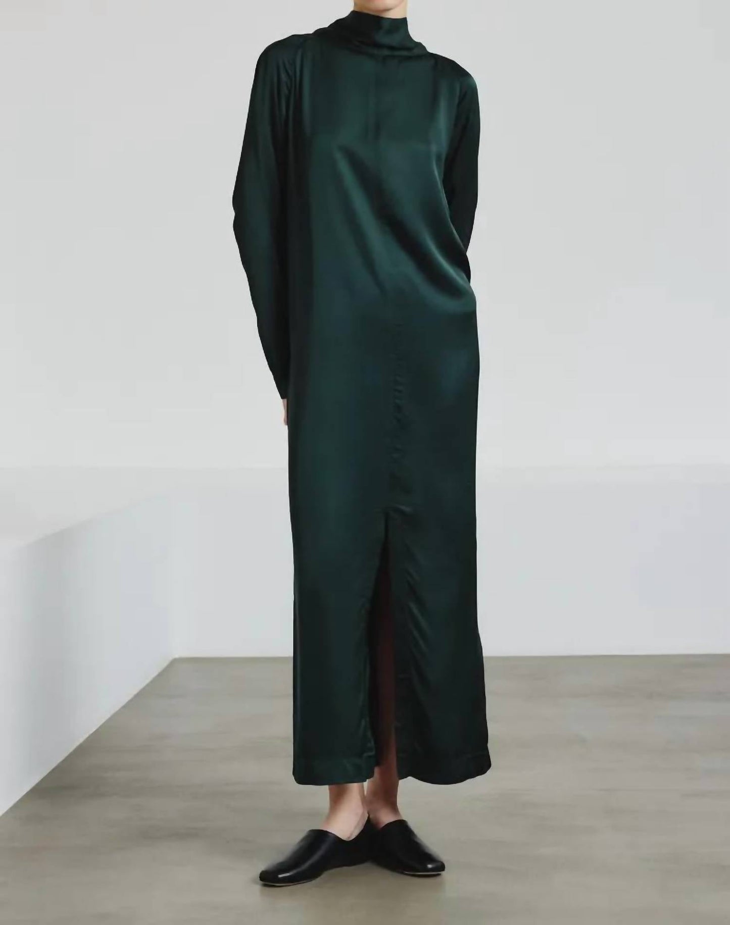 Satin-Maxikleid