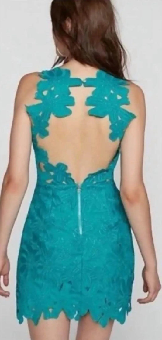 Jessica Folien-Spitzenkleid