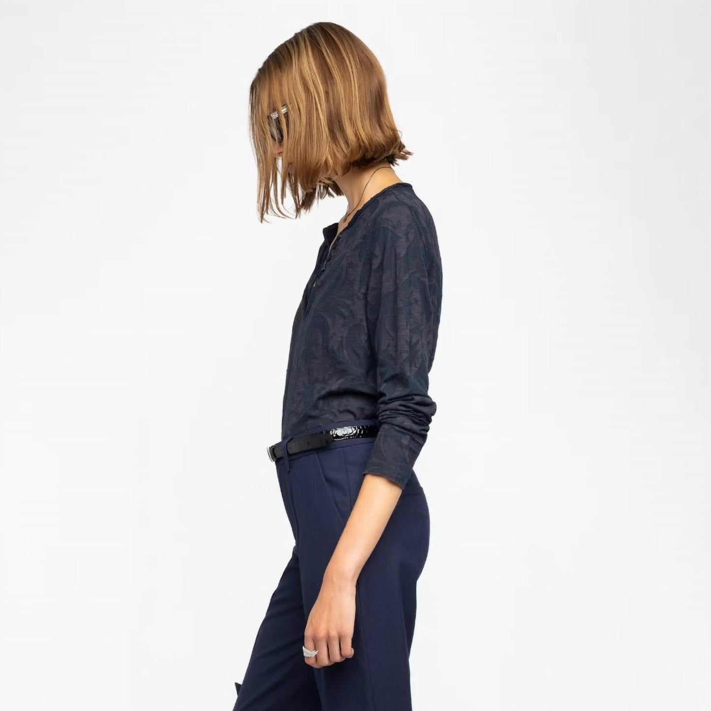 Women's Tuni Long Sleeved Henley Shirt