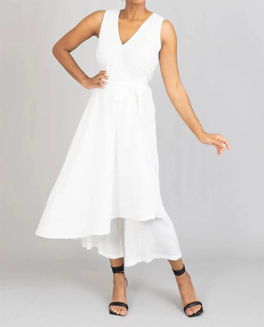 Belted Sleeveless Jumpsuit