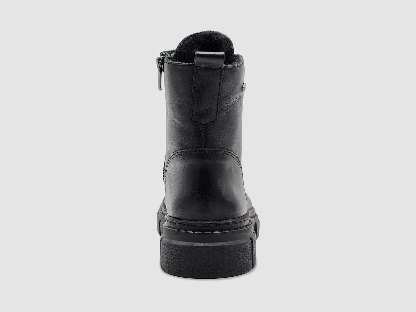 Women's Hebe Fur-lined Zip-up Leather Boots