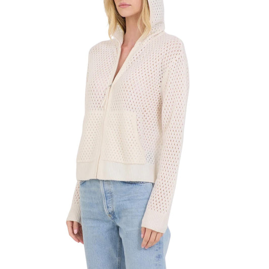 Fox Cashmere Mesh Hoodie