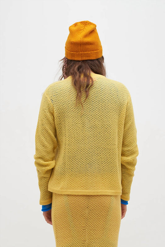 Cardigan mit verschlungenen Maschen