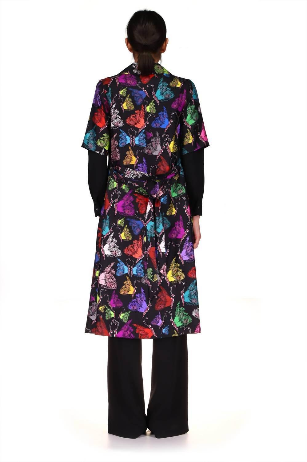 Mille Papillons Short Sleeve Wrap Dress