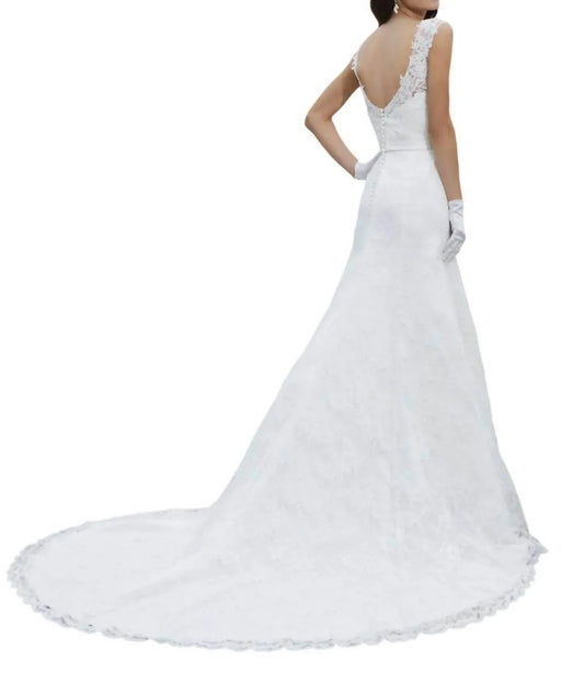Spitzenkleid in A-Linie mit Venedig-Spitze