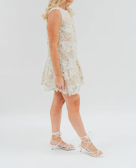 Floral Lace Mini Dress