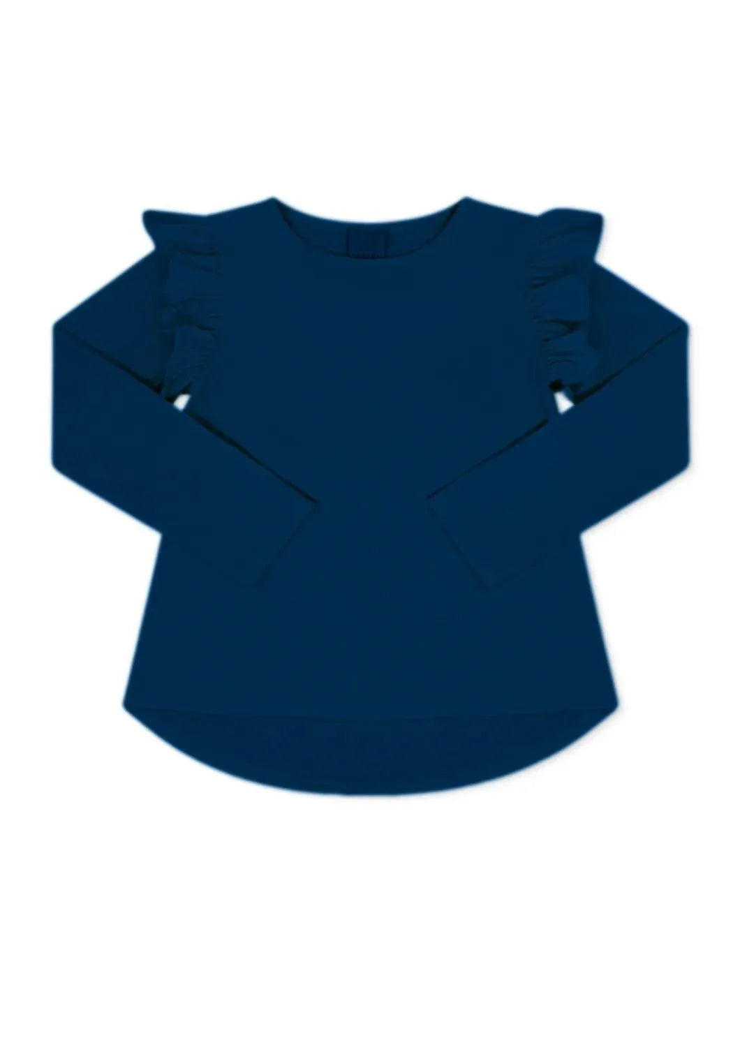 Mädchen Langarm-Rüschen-T-Shirt Elizabeth