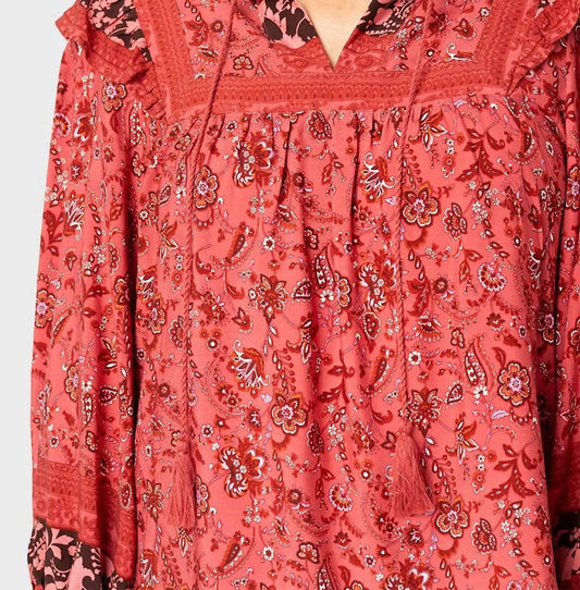 Harvest Moon Bluse mit Bordürendruck