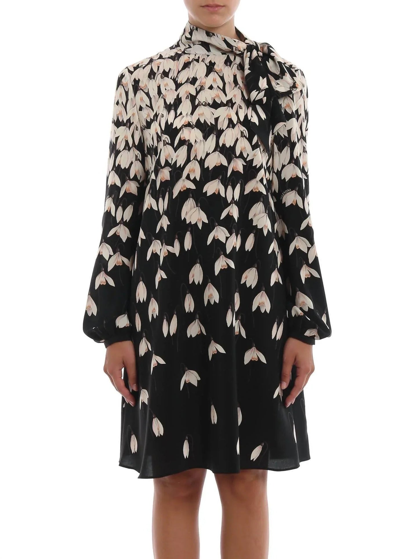 Snowdrop Crepe De Chine Silk Dress
