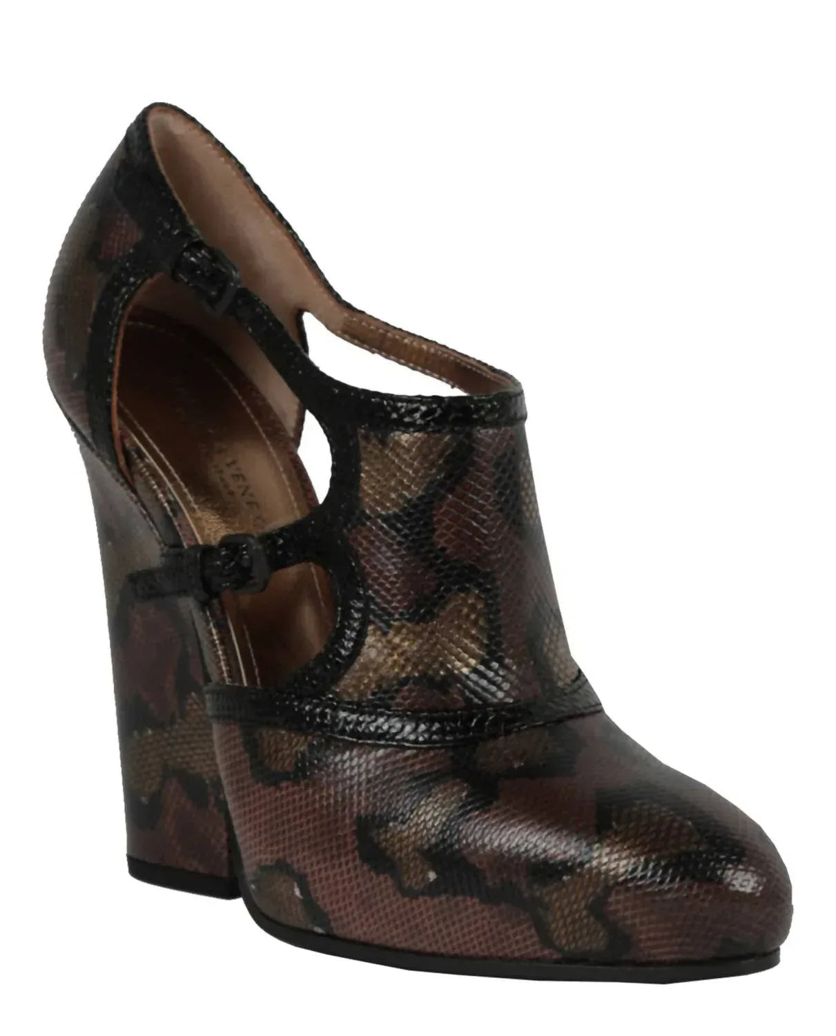 Women's Almond Toe Pump Chunky Heel