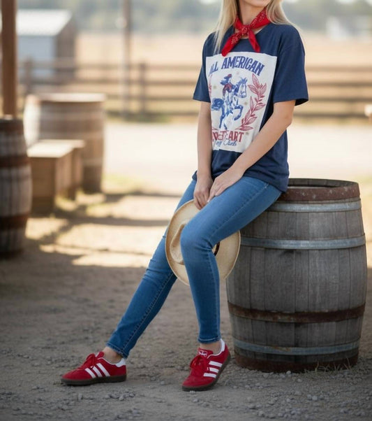 All American Sweetheart Crew Tee