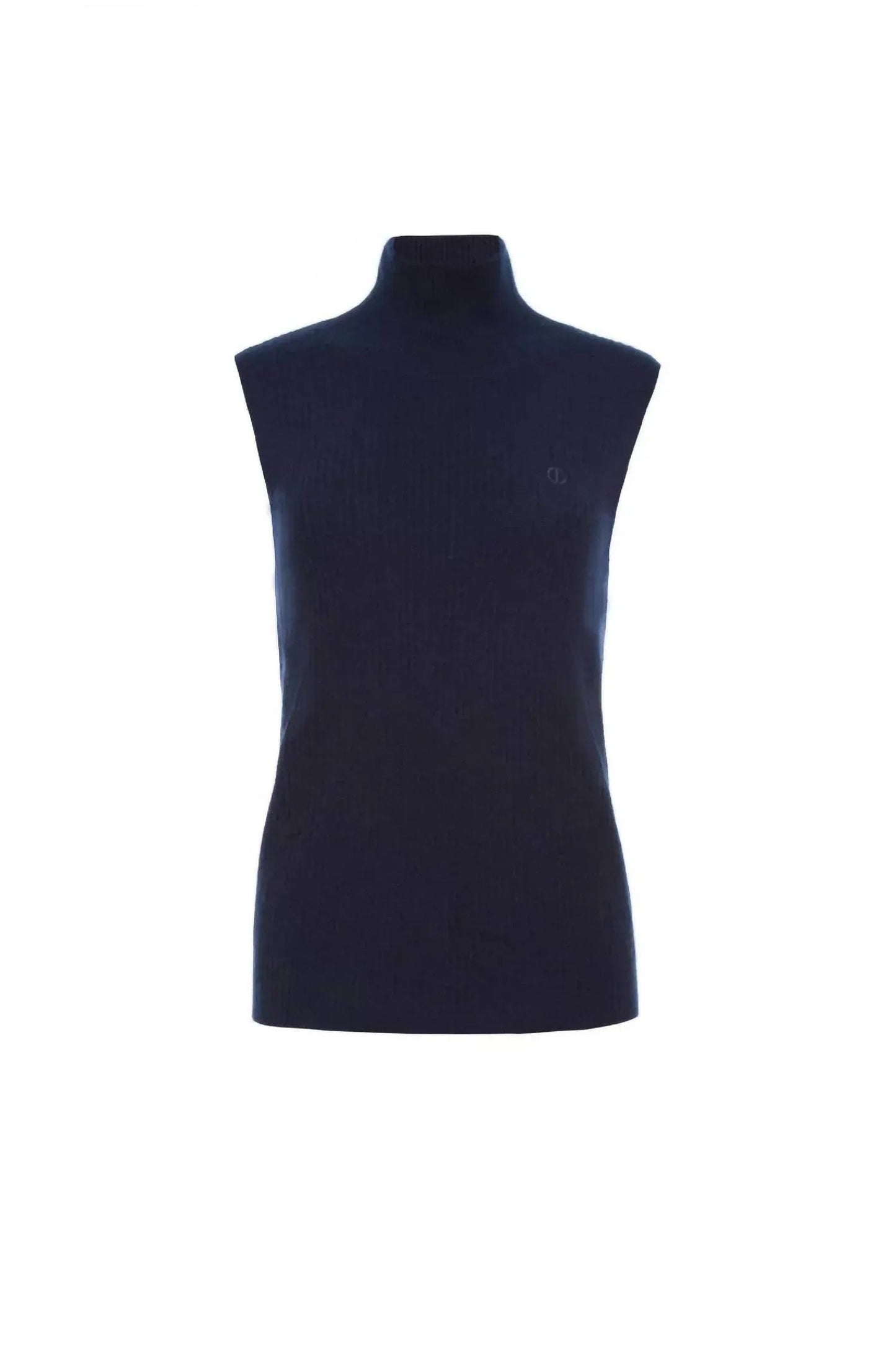 Nola Cashmere Sleeveless Turtleneck