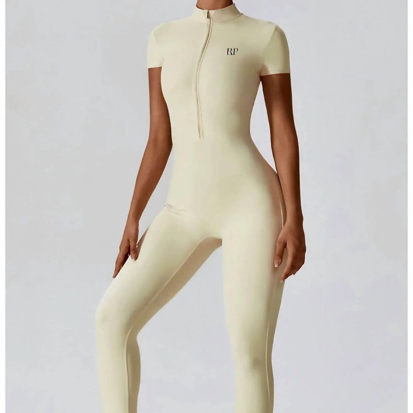 Scuba Short Sleeve Zip Jumpsuit