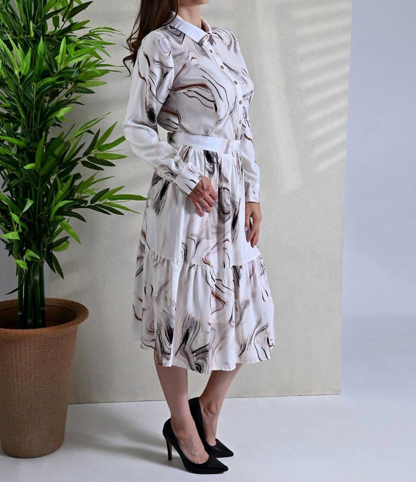 Swirl Print Skirt Set