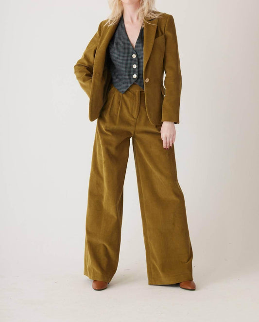 Amandine Wide Leg Corduroy Pants