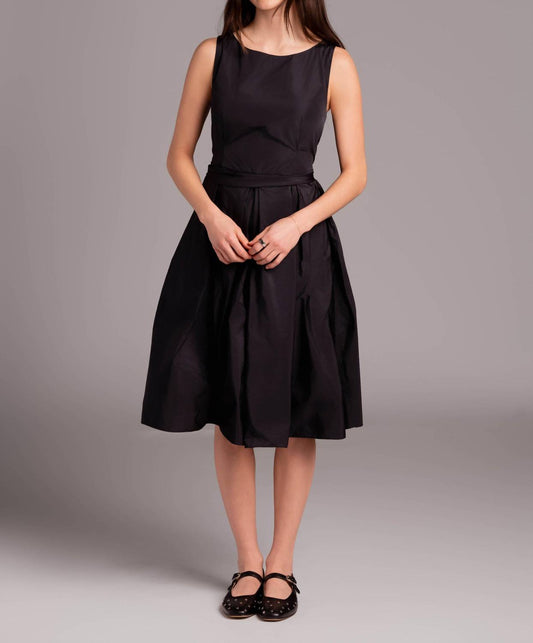 Midi-Taftkleid