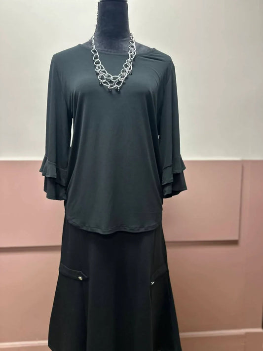 Women's Ruffle 3/4 Sleeve Top