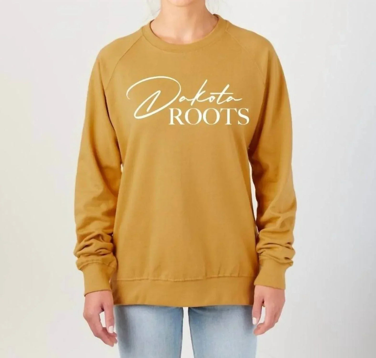 Dakota Roots Puff Print Crewneck Sweatshirt