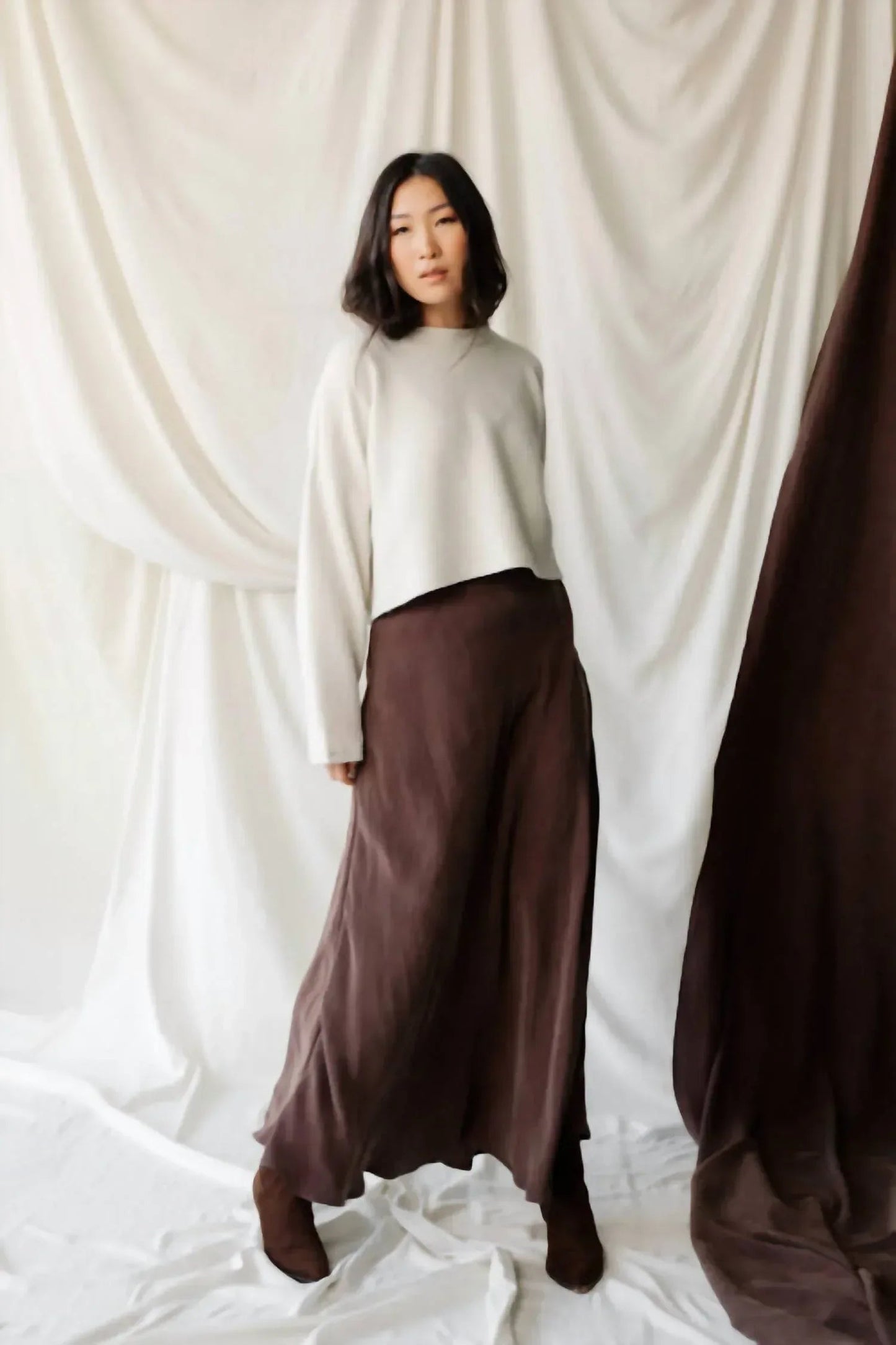 Cropped Crew Sweater