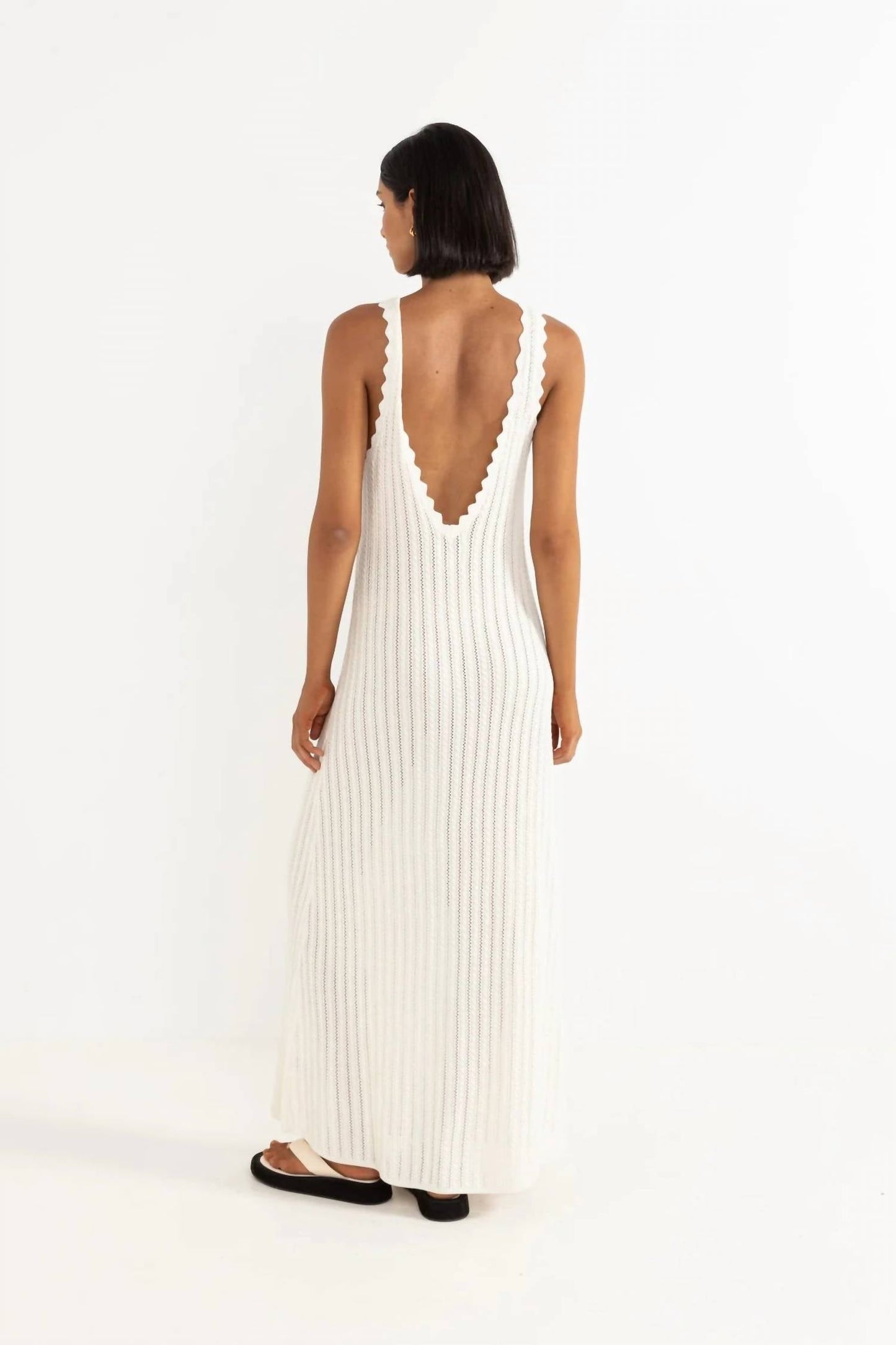 Strickkleid mit Wellenkante