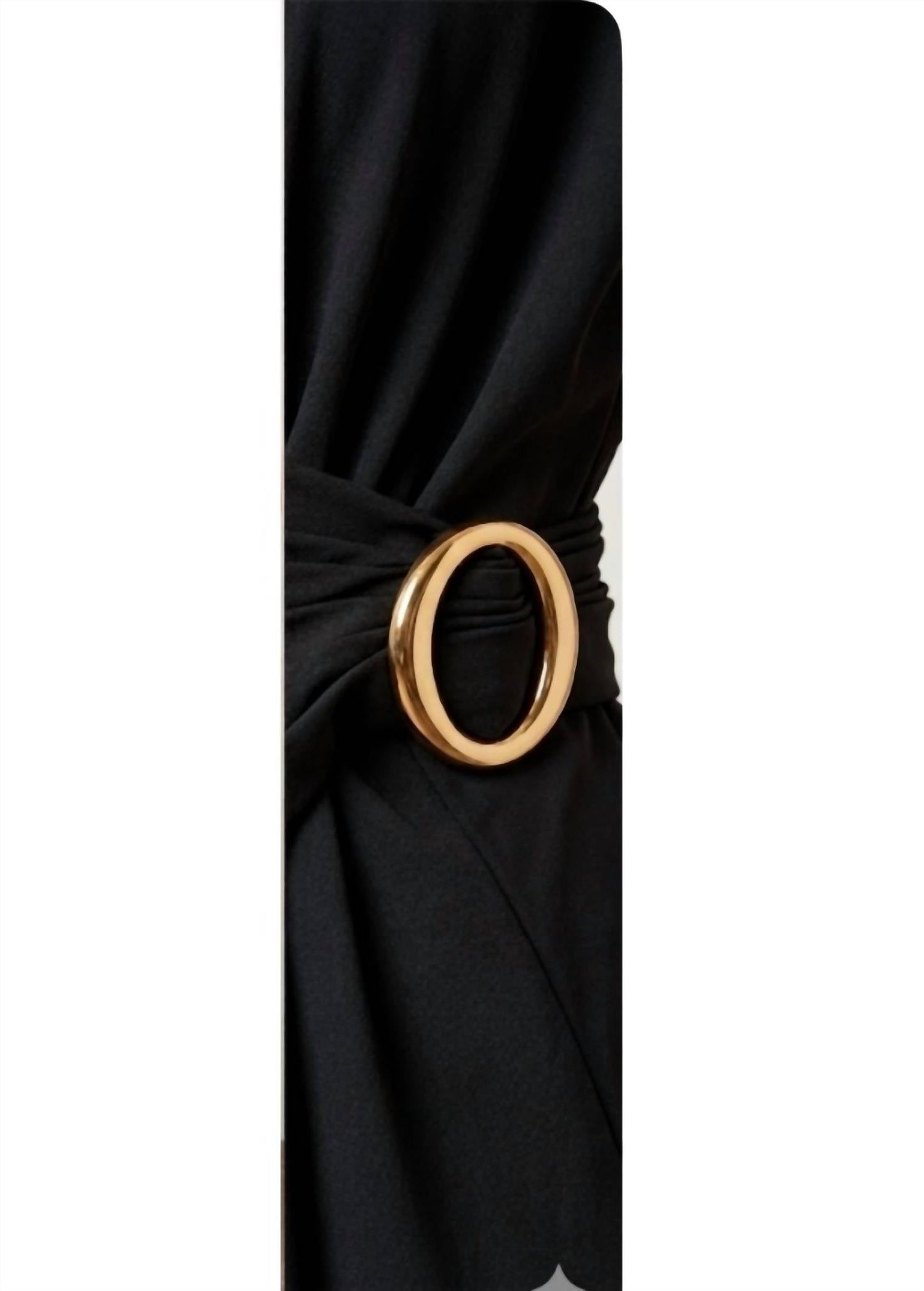 Gathered Waist A-line Midi Dress