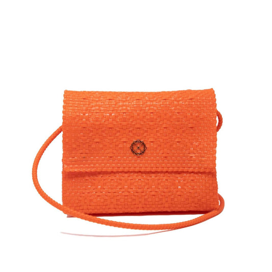 Women's Woven Long Braided Strap Crossbody Bag