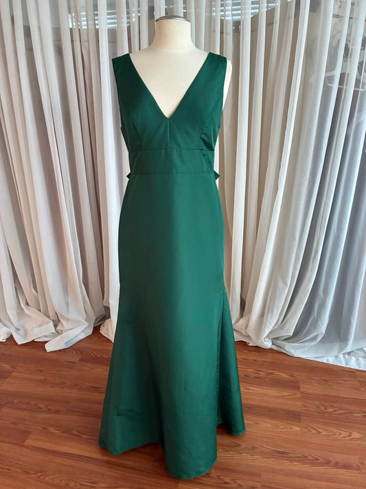 Women's Crepe Full-Length Sleeveless Dress