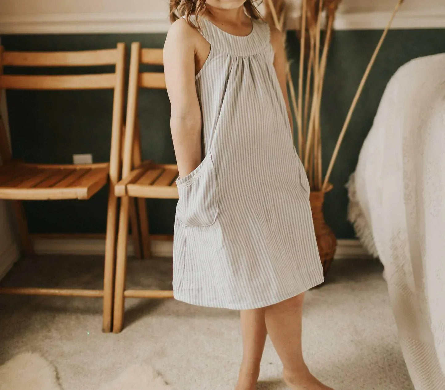 Yoke Dress With Pockets