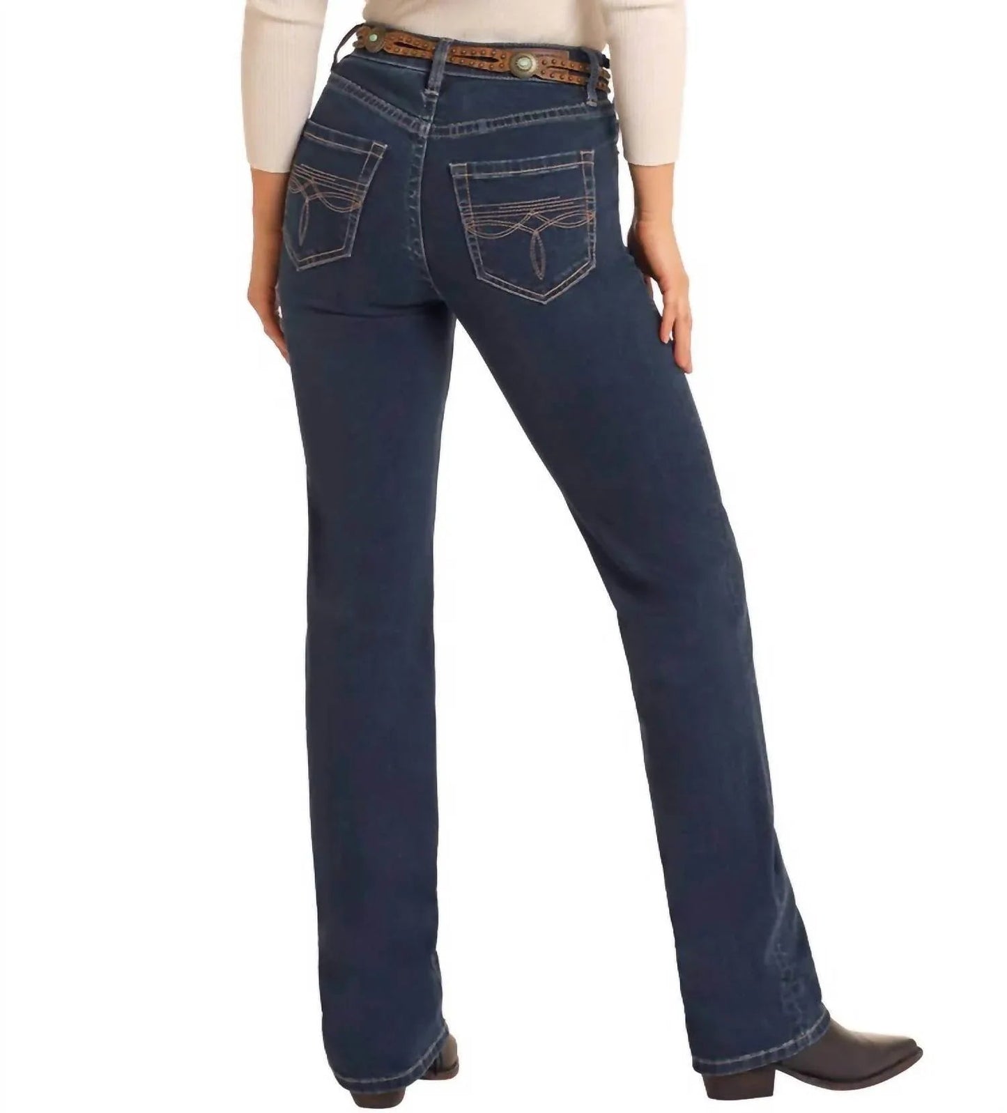 Boot Stitch High-Rise Jeans