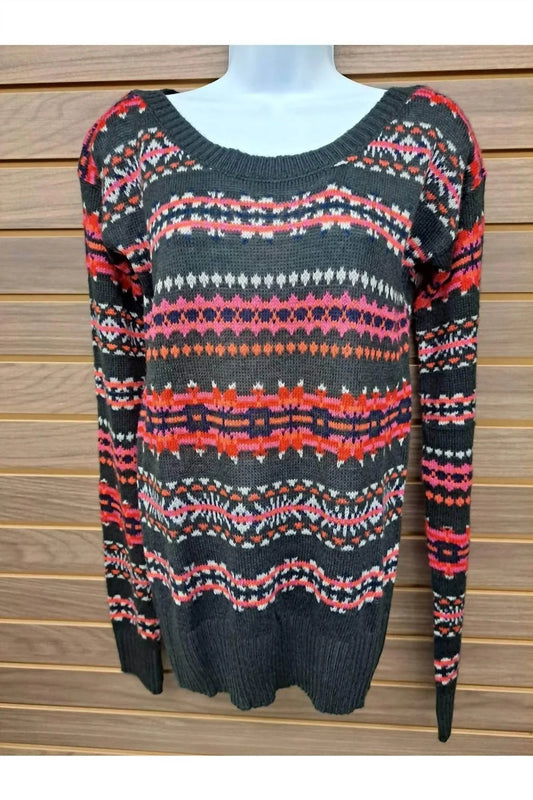 Damenpullover mit Allover-Design