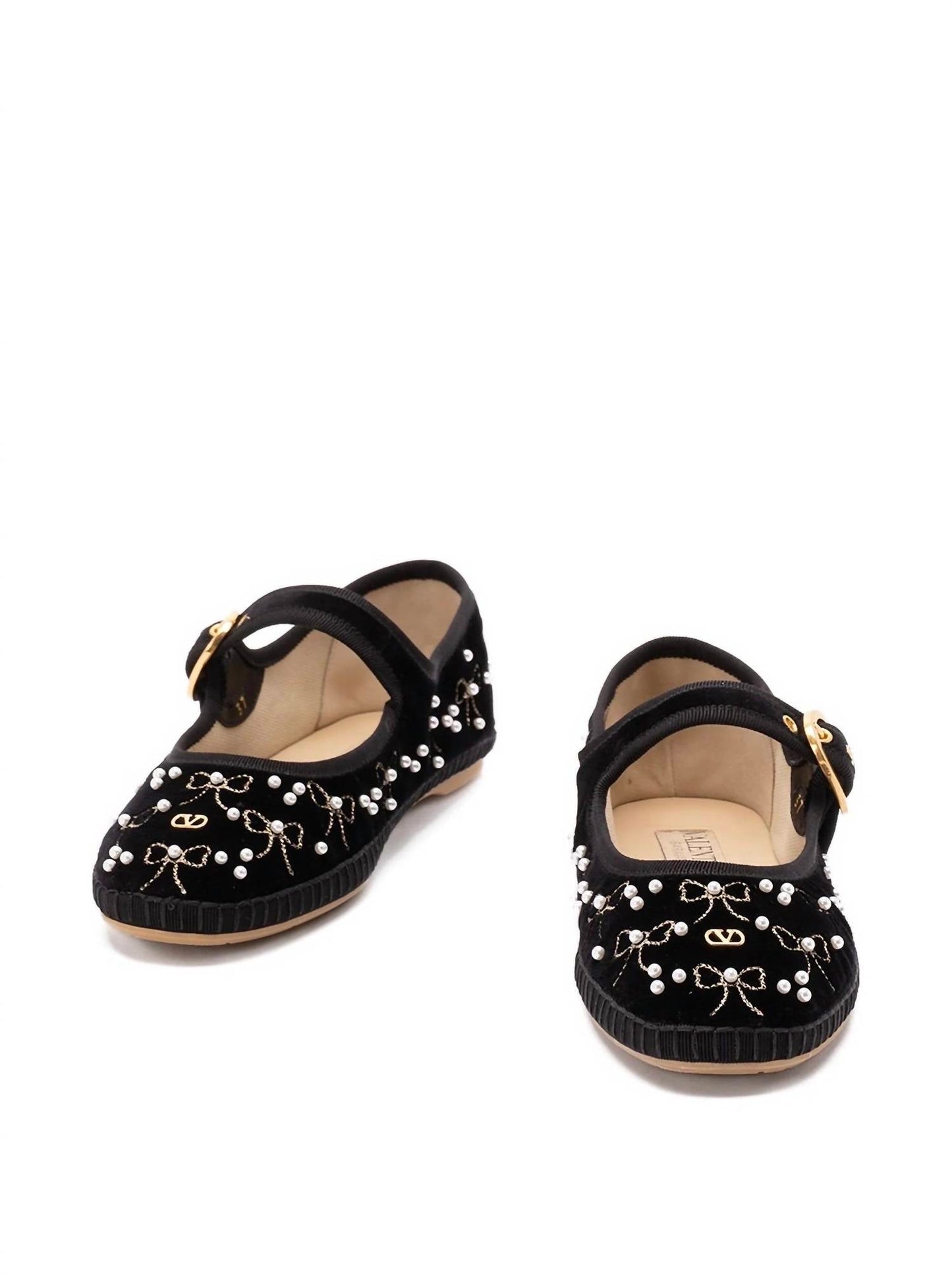 Women's Vlogo Bow-embellished Ballet Flats