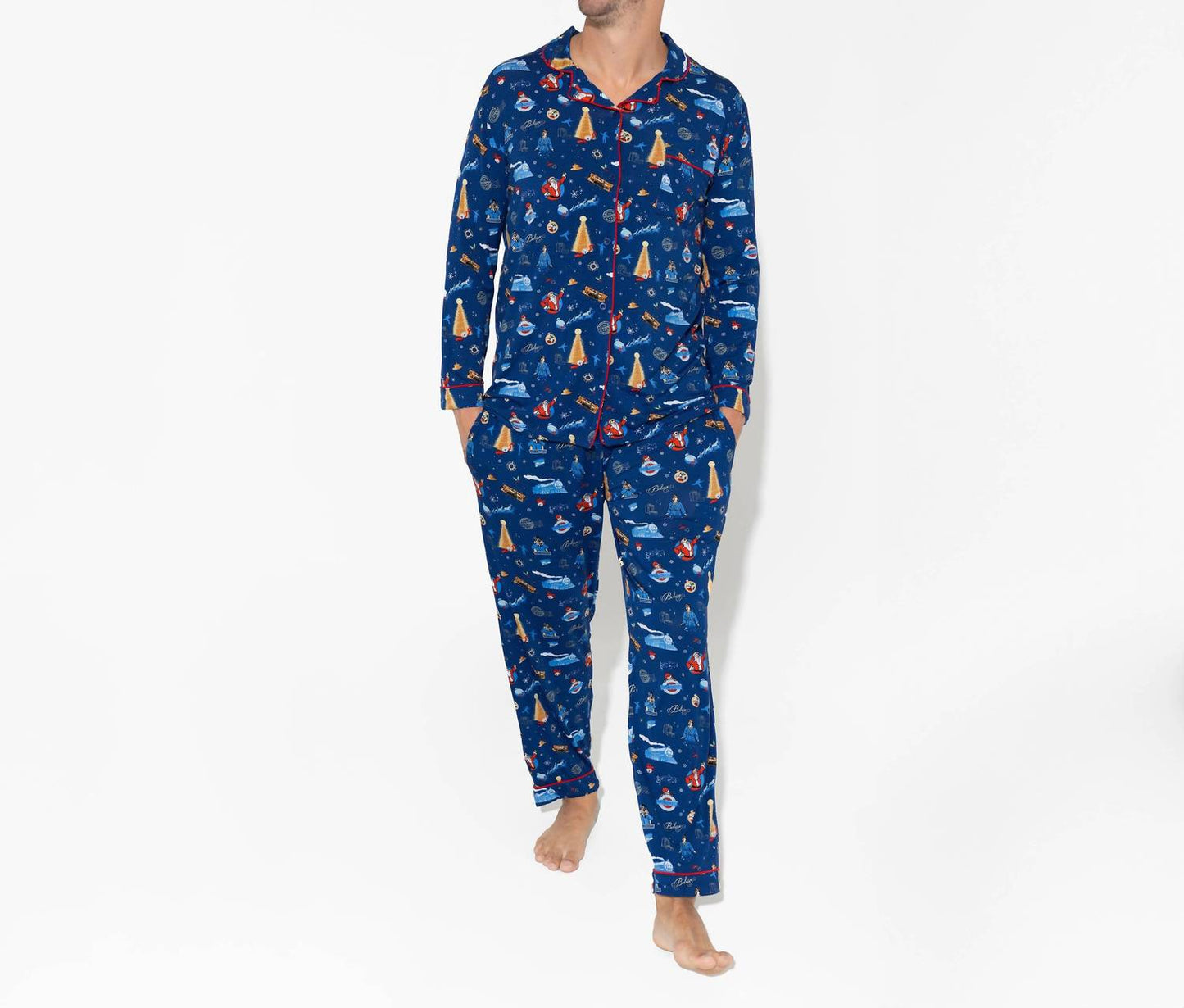 Herren The Polar Express Bambus-Pyjama-Set