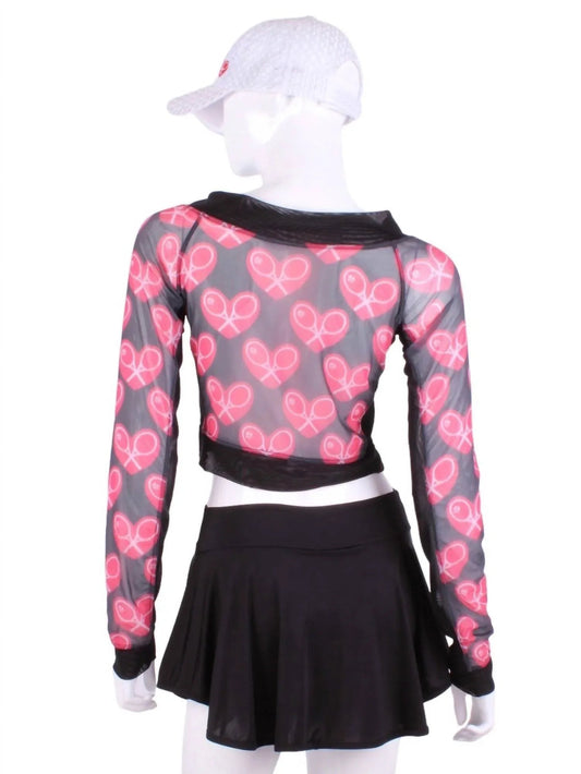 Women's Limited Mesh Vee Crop Top