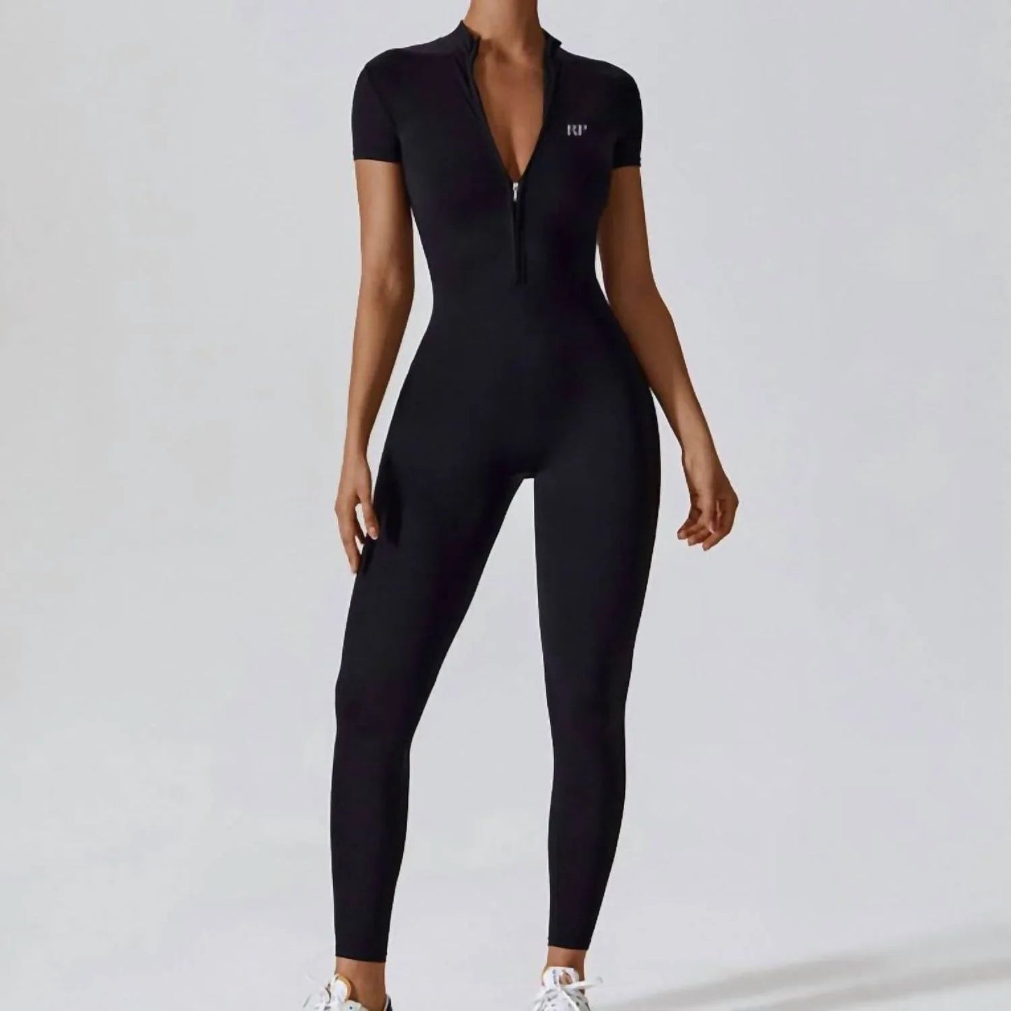 Scuba Zip Short Sleeve Jumpsuit