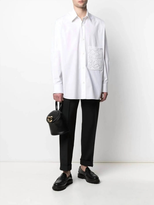 Floral Lace Pocket Shirt