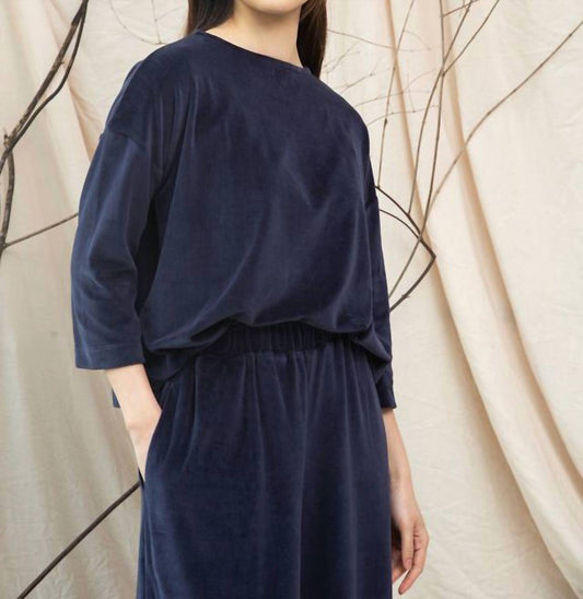 Divya Organic Cotton Velour Top