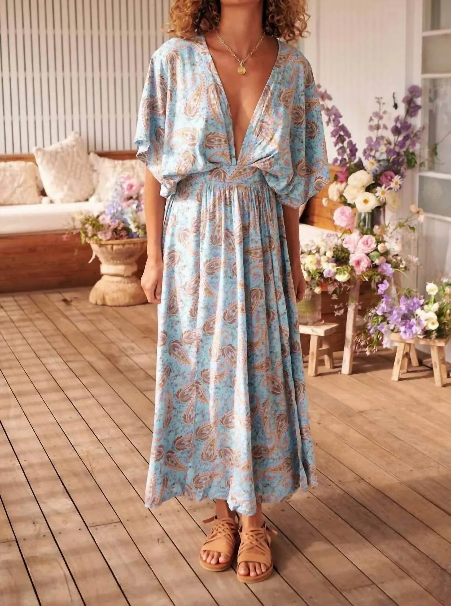 Lailah Print Fields Maxi Dress