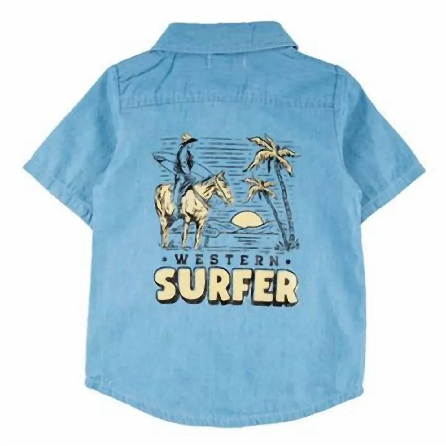Jerry Short Sleeve Button Up-cowboy Surfer Shirt