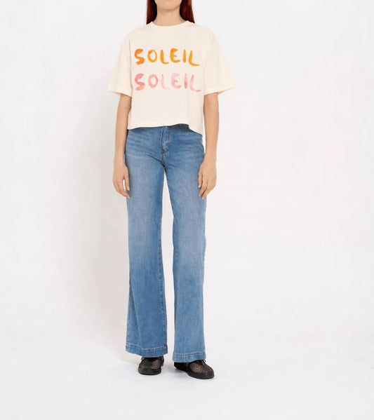 Soleil Soleil Boxy Crop Vintage Tee