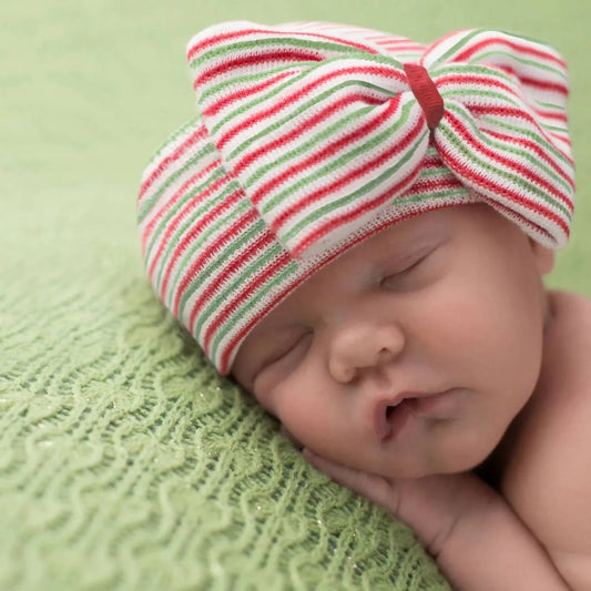 Christmas Bow Nursery Cap