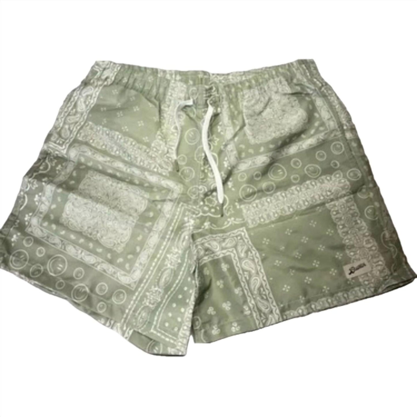Men's Paisley Lined Swim Trunks