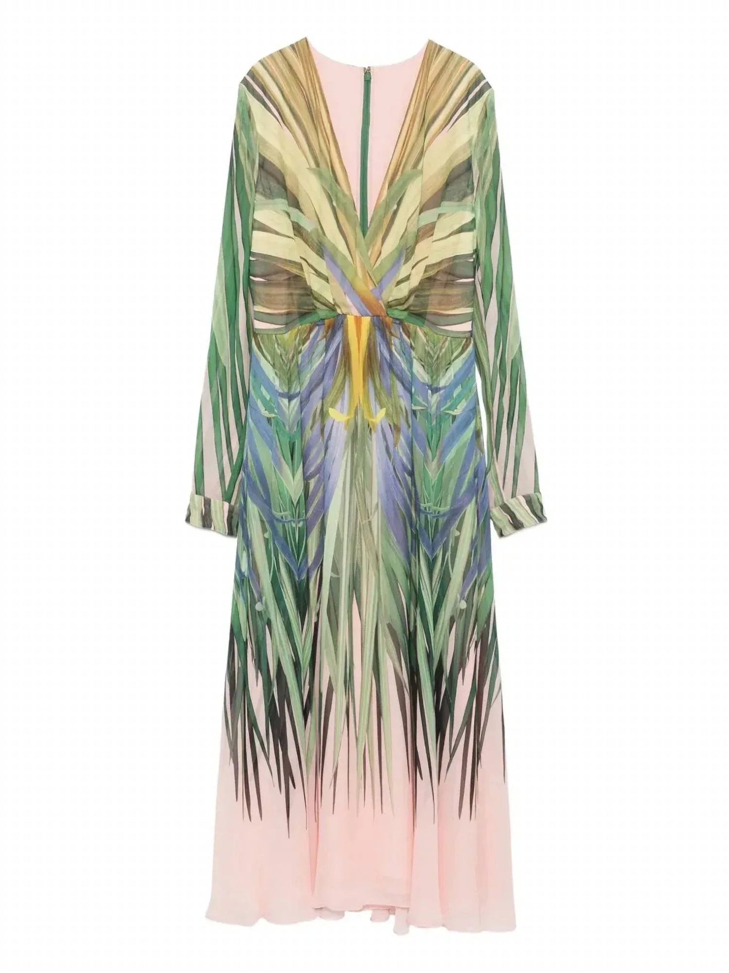 Bedrucktes Chiffon-Midikleid