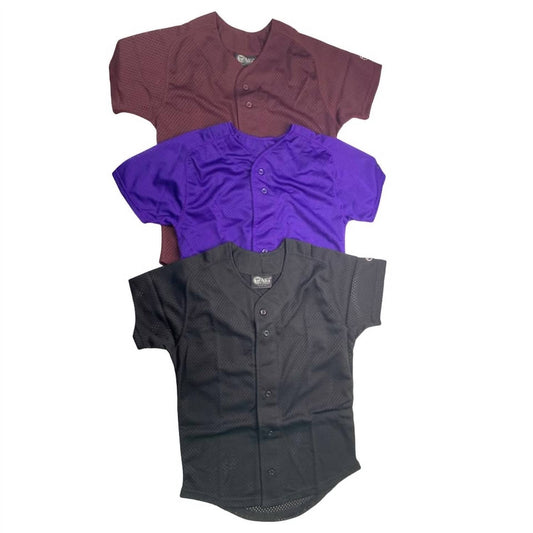 Youth Button Down Sport Mesh Short Sleeve Shirts - 3-Pack
