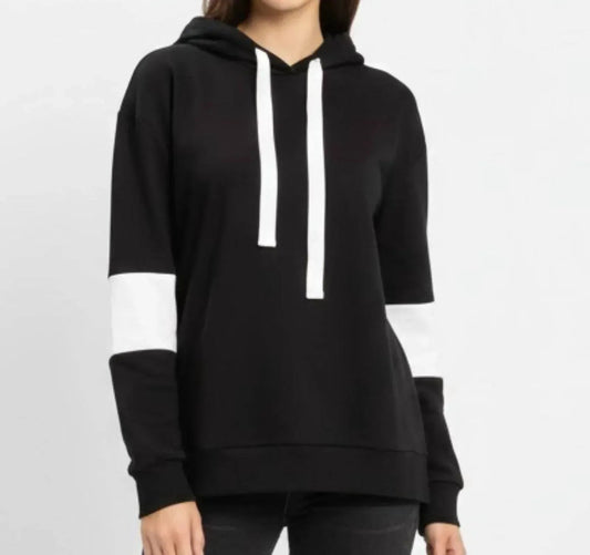 Colorblock Drawstring Hoodie