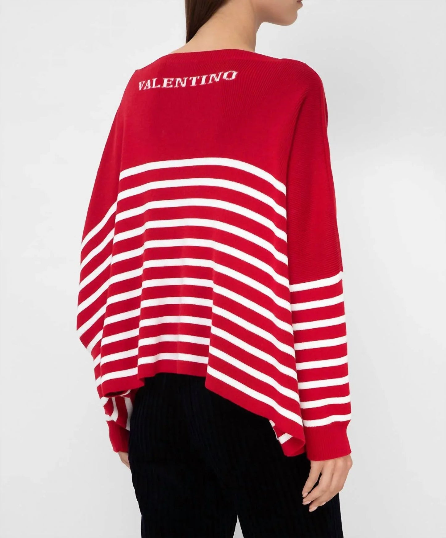 Striped Jumper With Logo Pattern