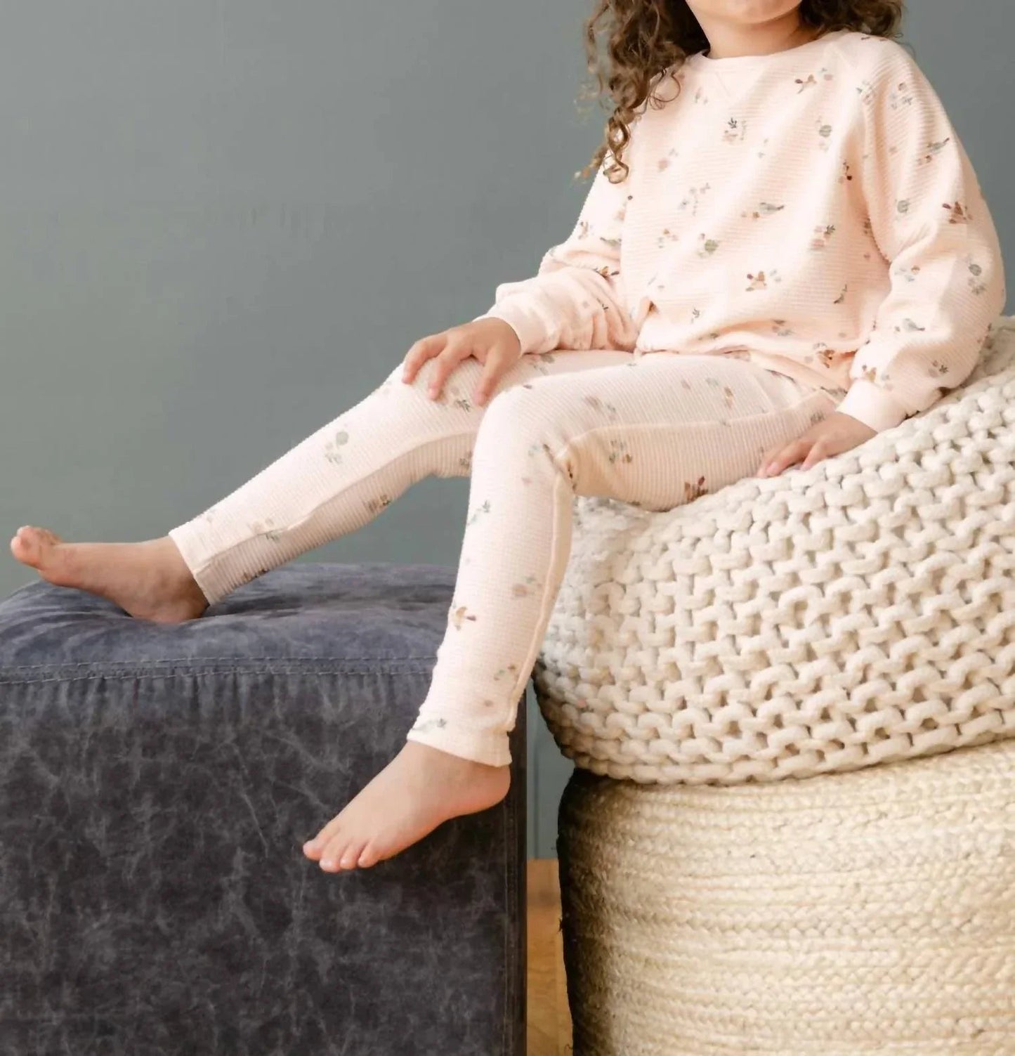 Girl's Waffle Long Sleeve Tee