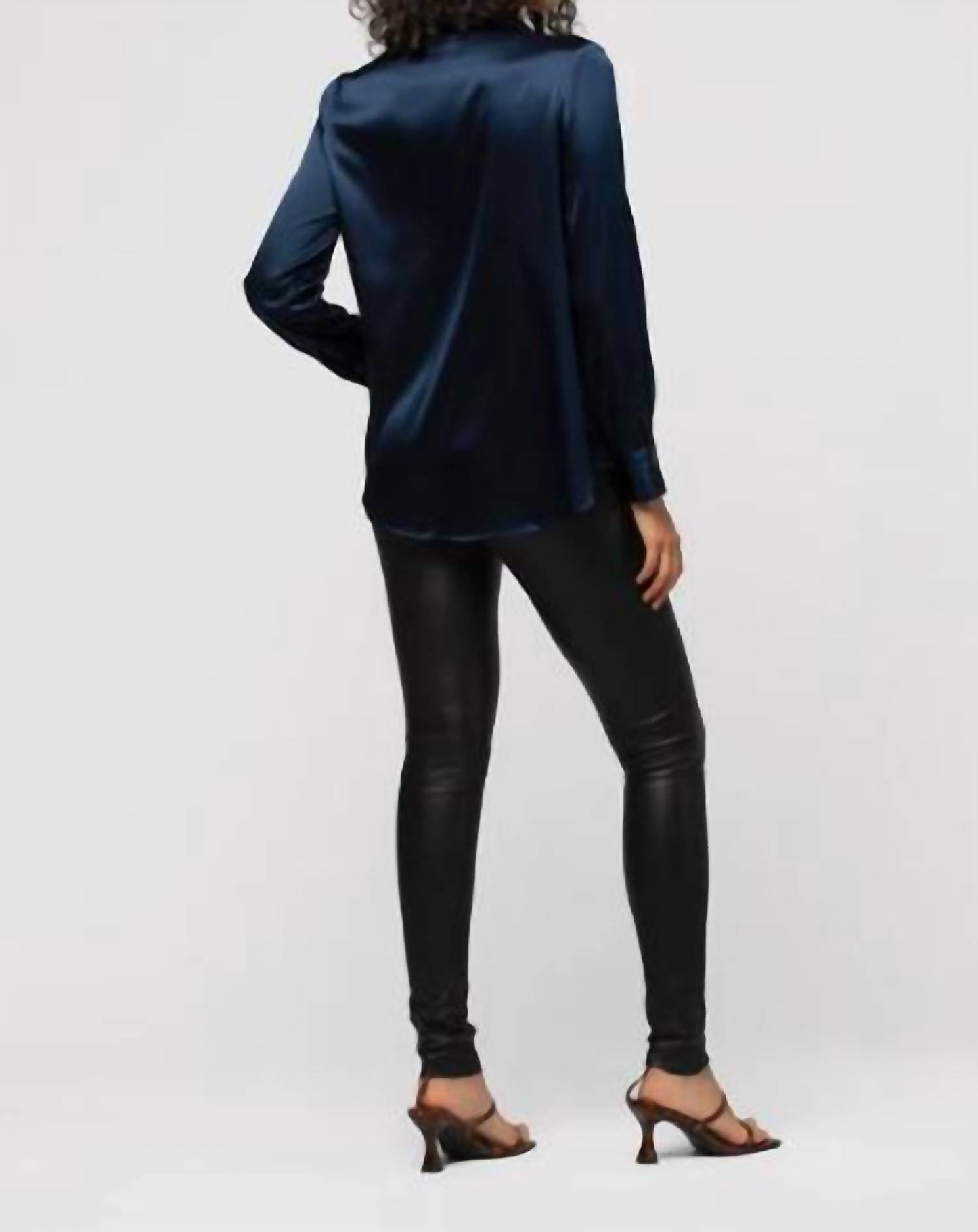 Leder-Stretch-Leggings